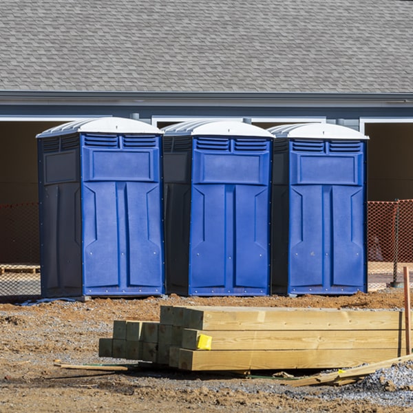 what is the maximum capacity for a single portable restroom in New Munster WI